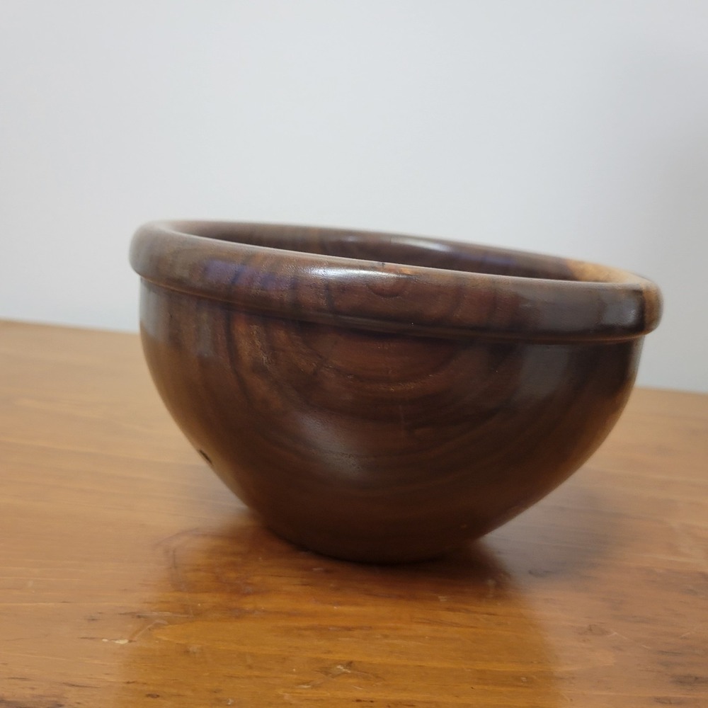 Solid black Walnut Wooden Bowl